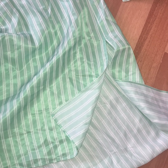 ZARA green striped oversized shirt/dress,XS!NWT - Picture 8 of 9